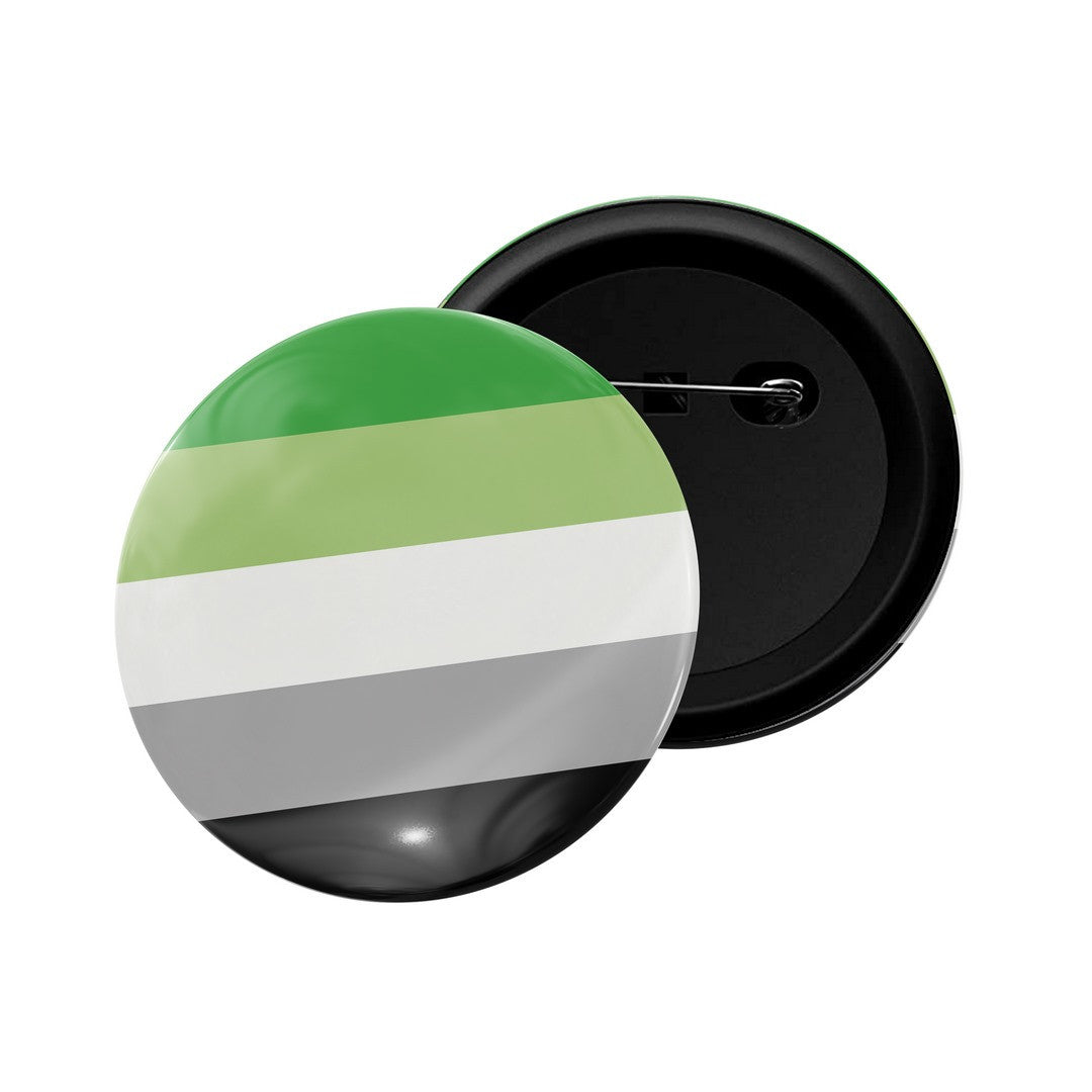 dhcrafts Round Pin Badge Multicolor LGBTQ Flag D19 Glossy Finish Design Pack of 1 (58mm)